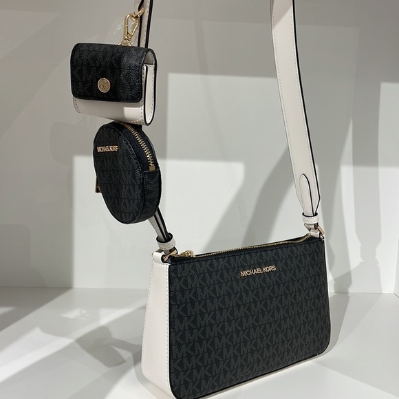 MICHAEL KORS 🖤 Jet Set Travel Small Logo Shoulder
crossbody Bag tech Pouches - Picture 4 of 6